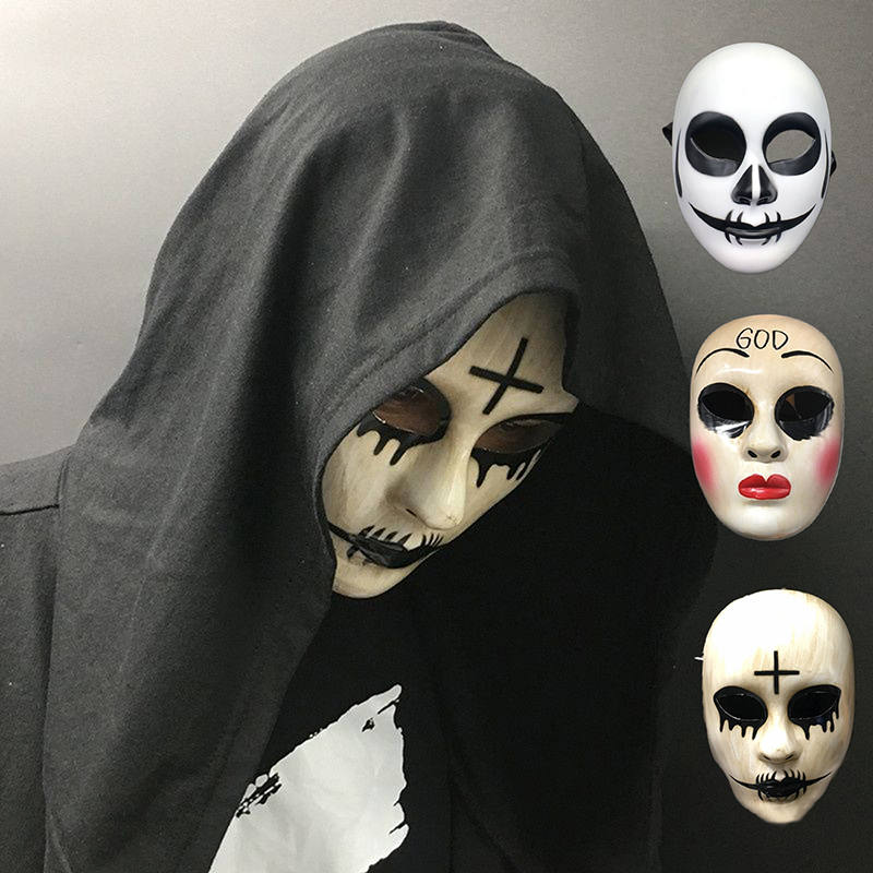 Masker Wajah Horor Anonim Tema - Kids Face Mask ulasan dan harga